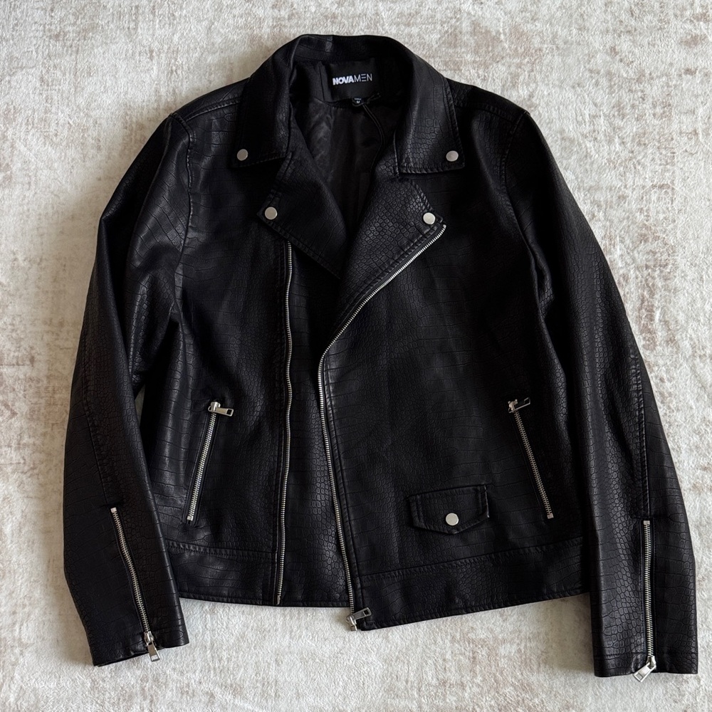 Fashion Nova Black Faux Leather Jacket